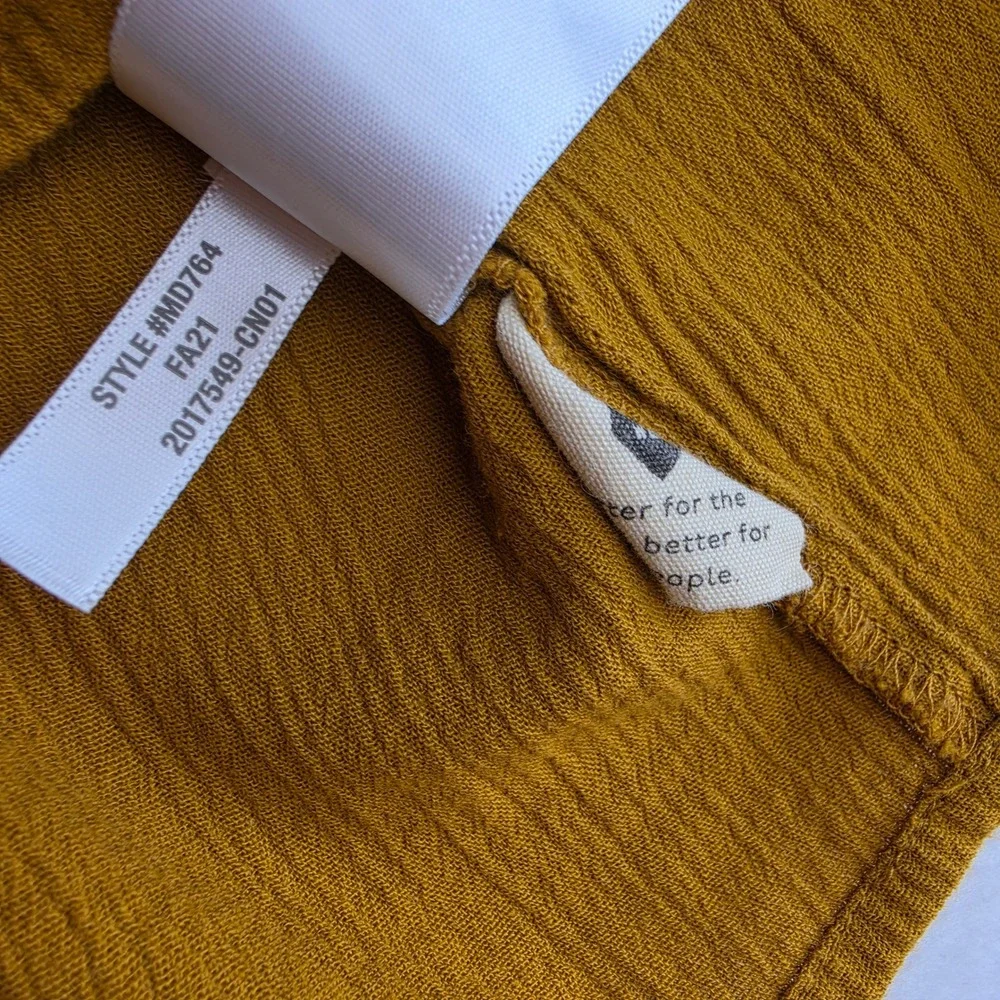 Madewell smocked peplum